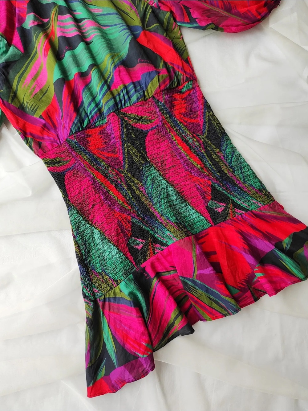 Farm Rio Midnight Leaves Mini Dress - Picture 7 of 7